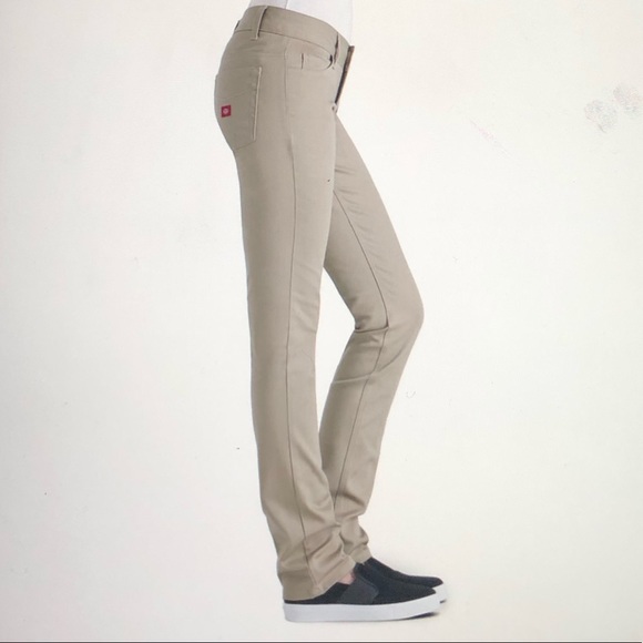 Dickies | 5 Pocket Classic Skinny HH164 Khaki Low Rise - Picture 3 of 8